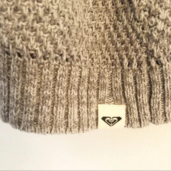 Roxy Quicksilver Gray Knit Sweater Dress - Size XL - Picture 5 of 8